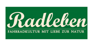 Das Logo der Firma Radleben, Fahrradkultur mit Liebe zur Natur
